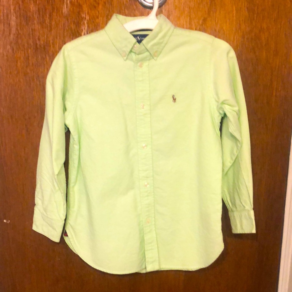 Boys Green Polo Shirt size 7